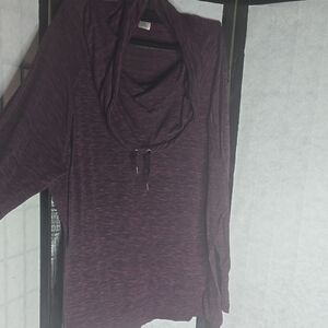 Cowl Neck Purple Sweater